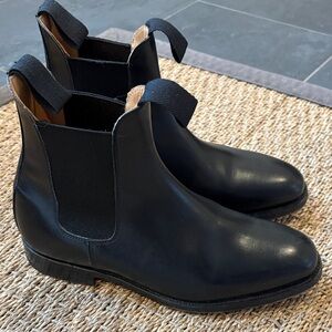 Tricker's Classic Black Leather Boots size women’s 9